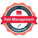 AAHA Pain Management Guidelines Certificate Badge AAHA Anesthesia Safety and Monitoring Certificate Badge